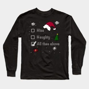 Naught or Nice List Long Sleeve T-Shirt